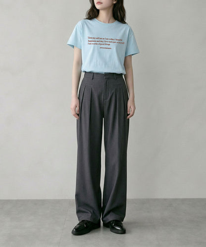 aimoha/ミニメッセージロゴTシャツ