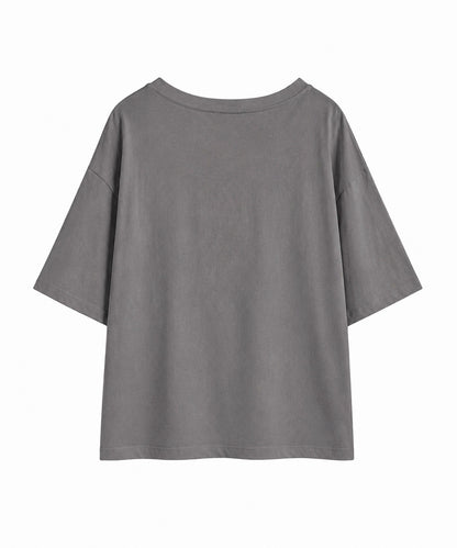 aimoha/ワンショルダー風ビッグTシャツ