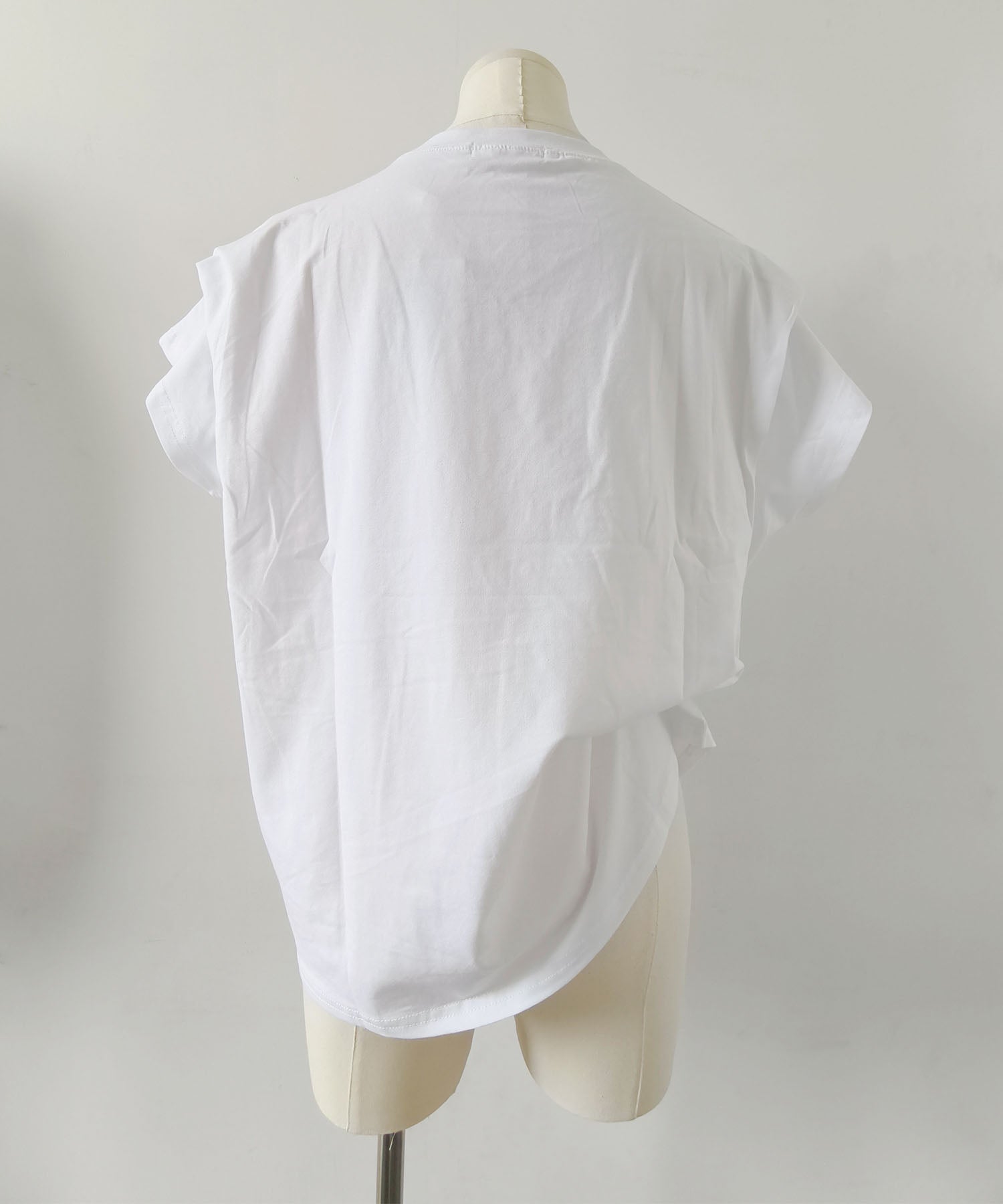 aimoha/ショルダータック半袖Tシャツ プルオーバー