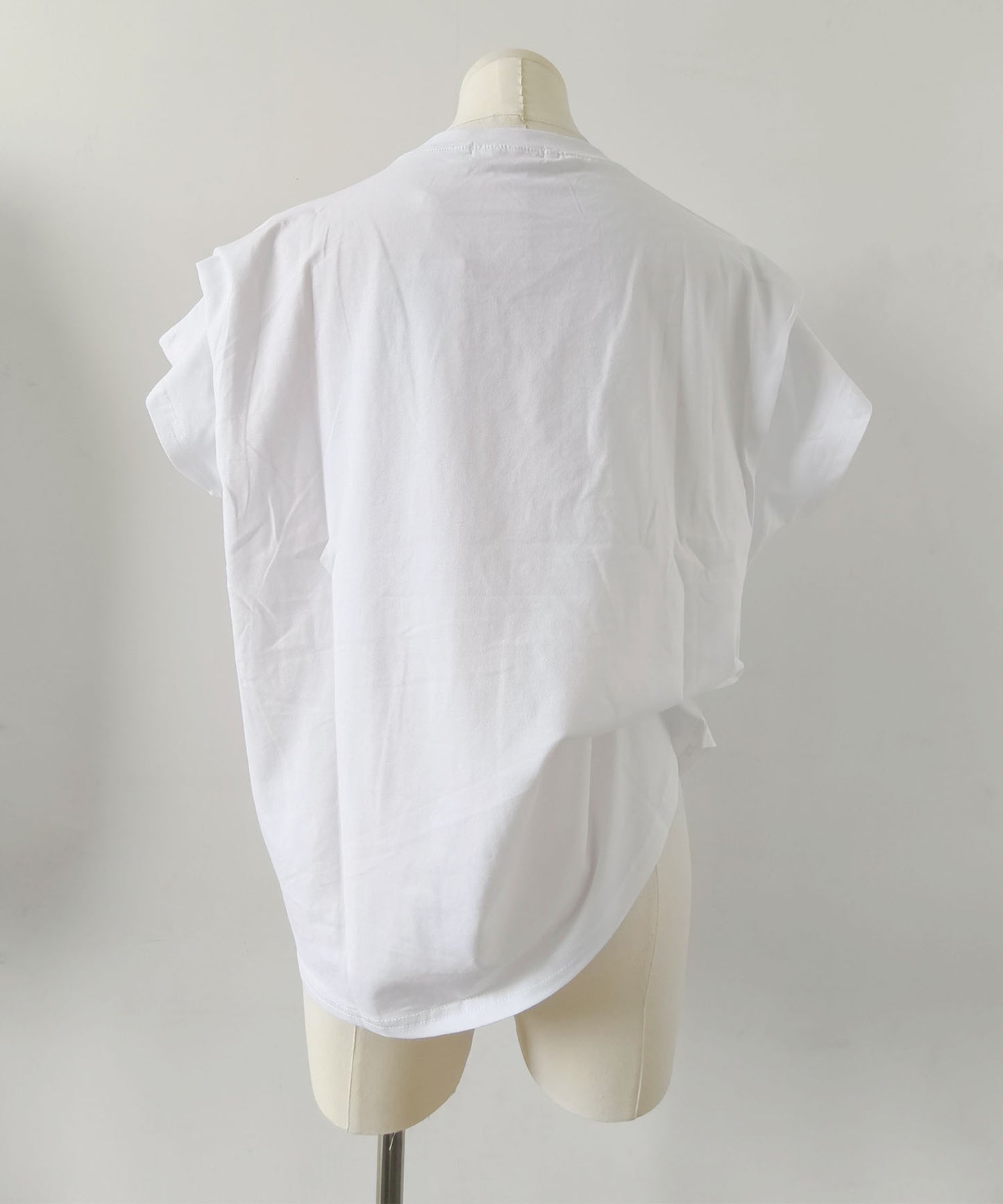 aimoha/ショルダータック半袖Tシャツ プルオーバー