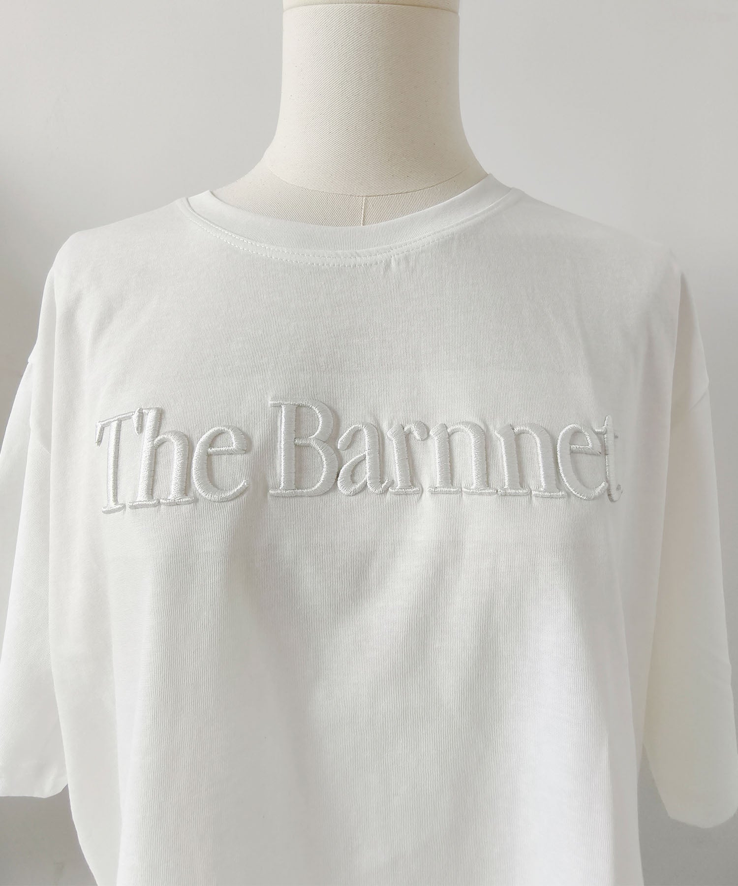 aimoha/英字刺繍ロゴTシャツ
