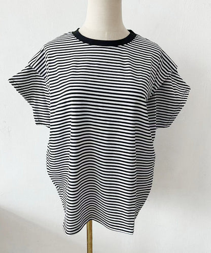 aimoha/ショルダータック半袖Tシャツ プルオーバー