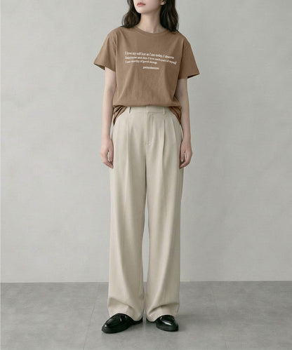 aimoha/ミニメッセージロゴTシャツ