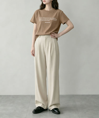 aimoha/ミニメッセージロゴTシャツ