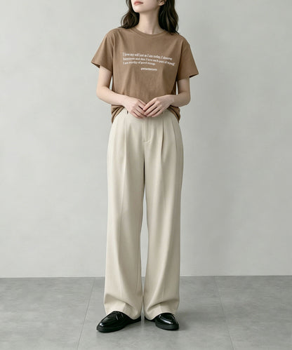 aimoha/ミニメッセージロゴTシャツ