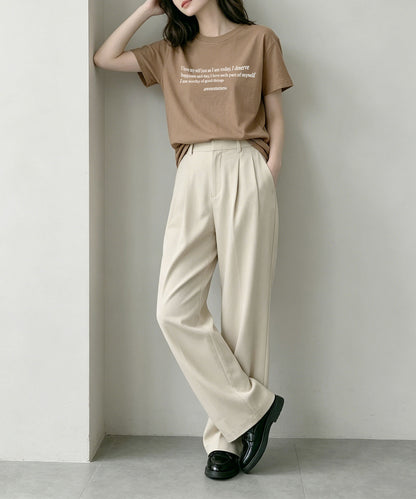 aimoha/ミニメッセージロゴTシャツ