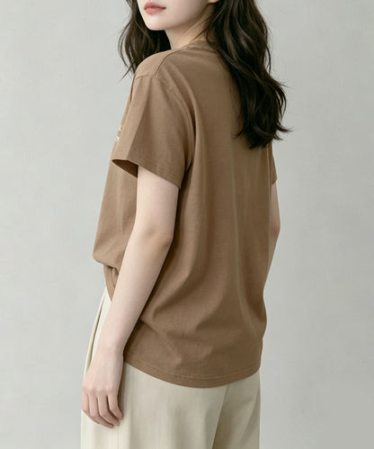 aimoha/ミニメッセージロゴTシャツ