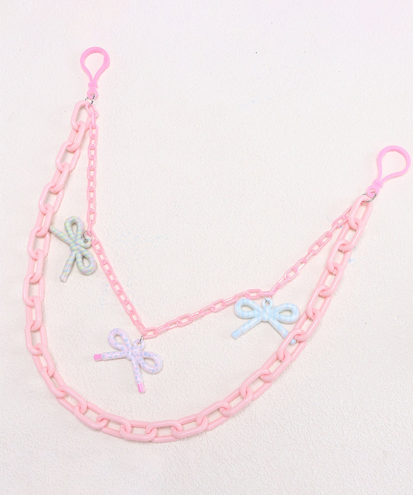 HOOK for girls チャーム付きパンツチェーン アクリル ガーリー ストリート ウエストチェーン
