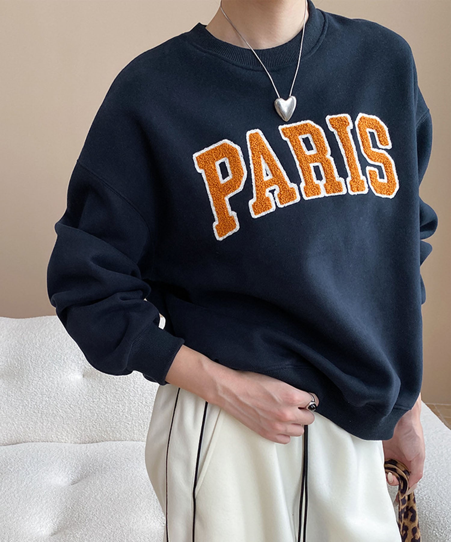 aimoha/サガラ刺繍 ビッグスウェット