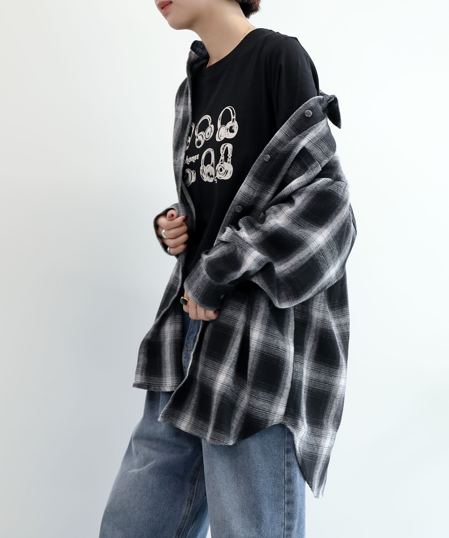 チェックBIGシャツ