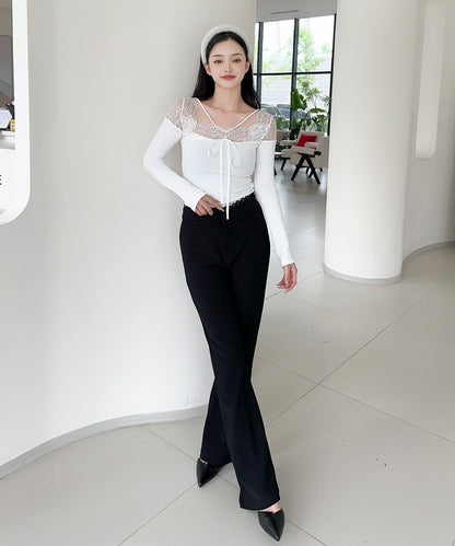 【Jasmine】ハイウエストフレアパンツ