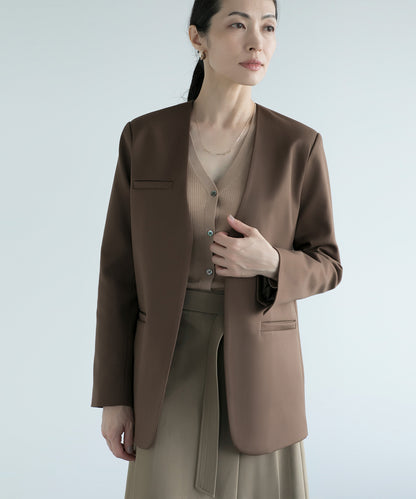 【DECADE CLASSIC】ノーカラー ジャケット