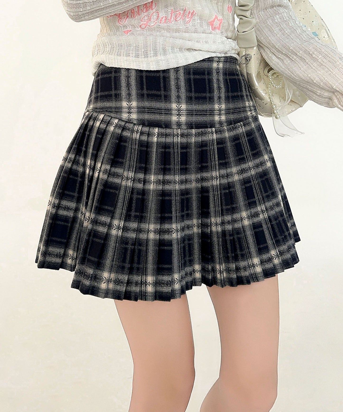 HOOK for girls　チェック柄 プリーツ ミニスカート