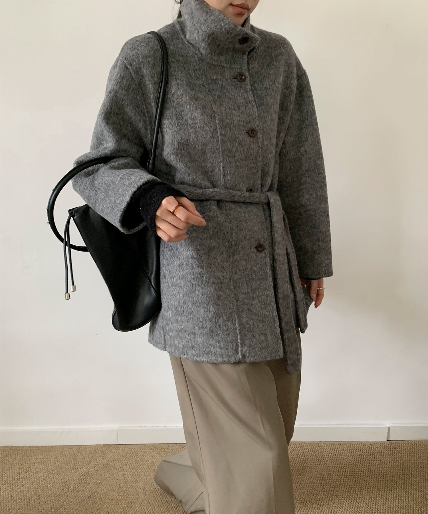 DECADE CLASSIC リバーウールステンカラーコート