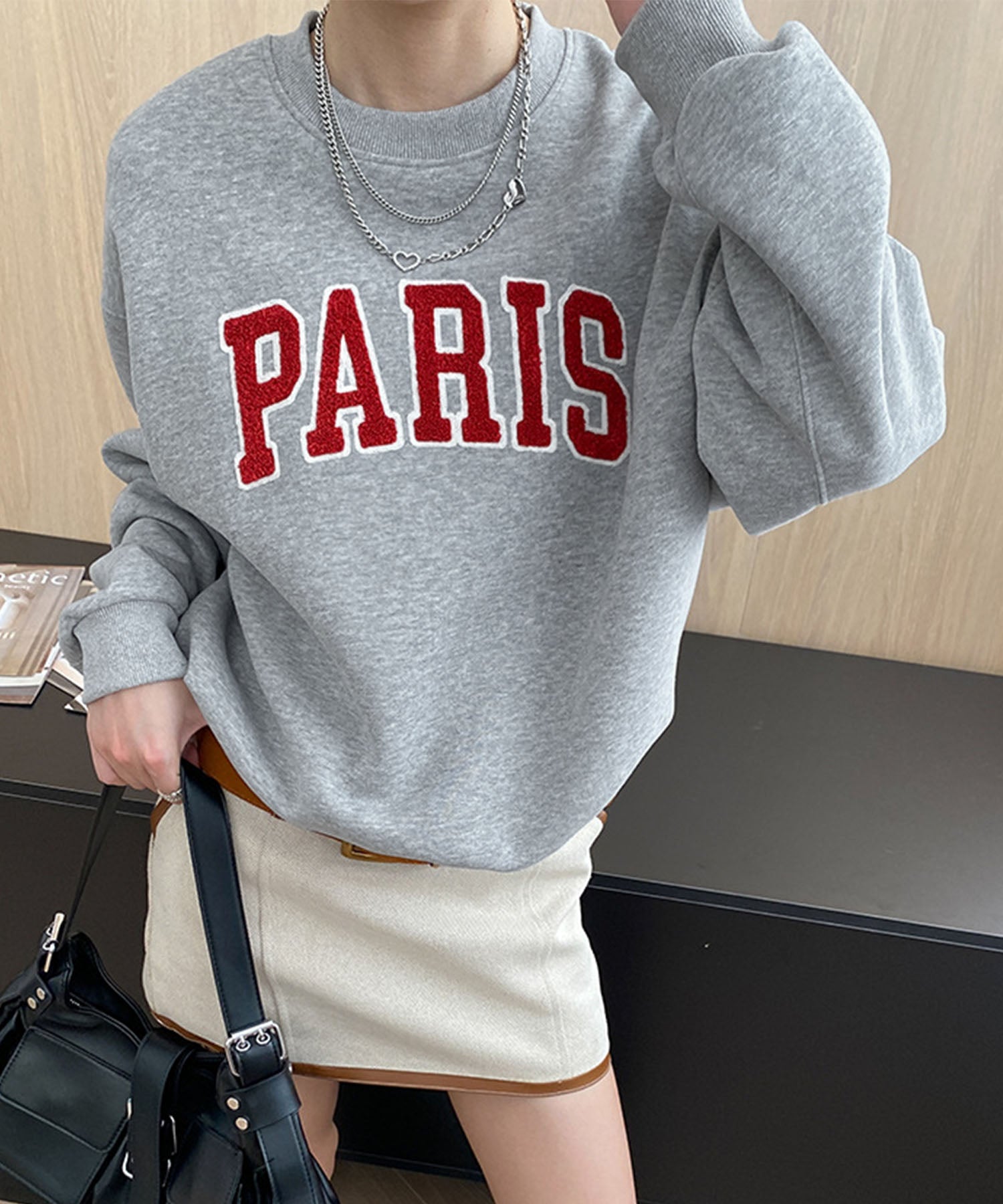 aimoha/サガラ刺繍 ビッグスウェット