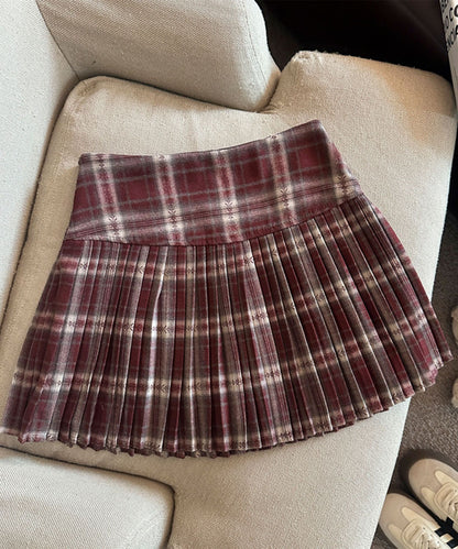 HOOK for girls　チェック柄 プリーツ ミニスカート