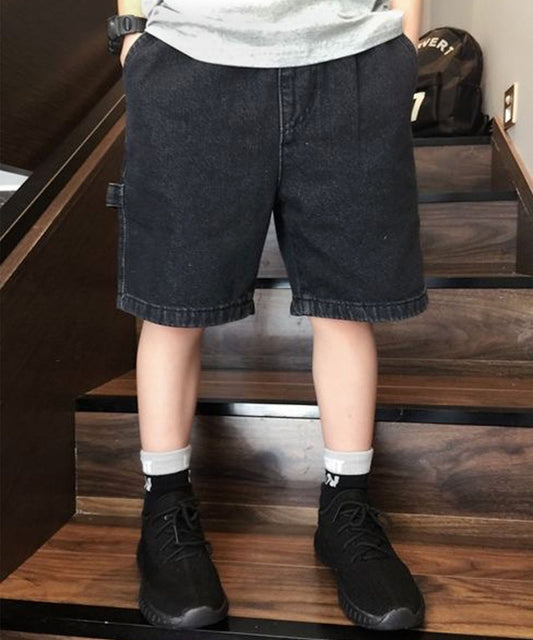 【aimoha-KIDS-】デニムハーフパンツ