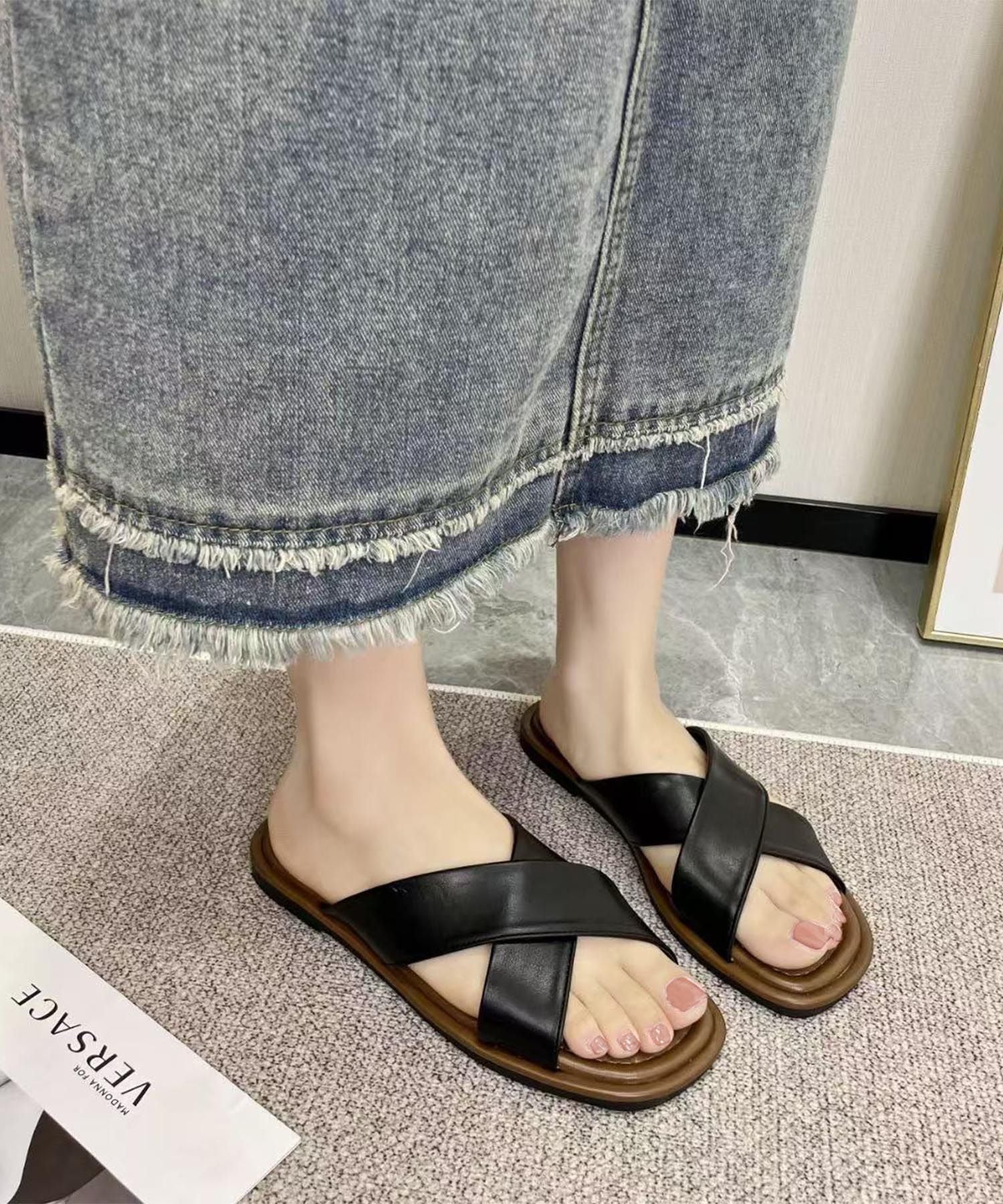 クロスストラップサンダル (SS)