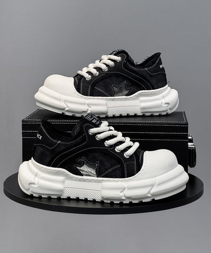 デニムダッドスニーカー（厚底）