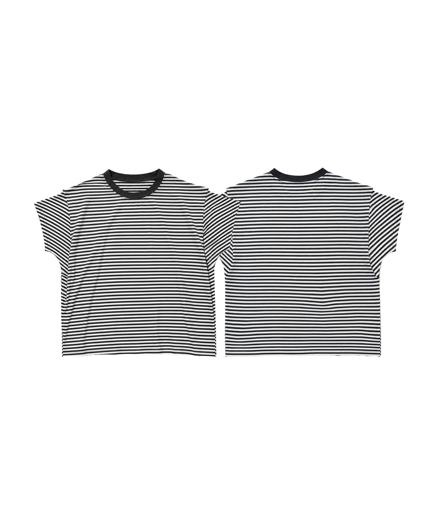 aimoha/ショルダータック半袖Tシャツ プルオーバー