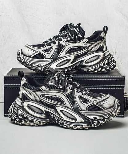 【SHOES 365】厚底凹凸ダッドスニーカー
