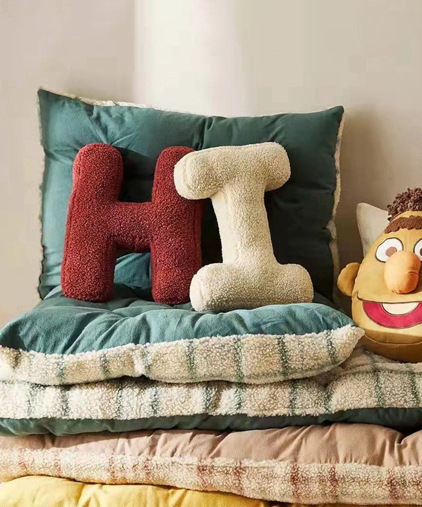 アルファベットイニシャルクッション