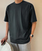 aimoha men ナチュラルトーンシンプルTシャツ