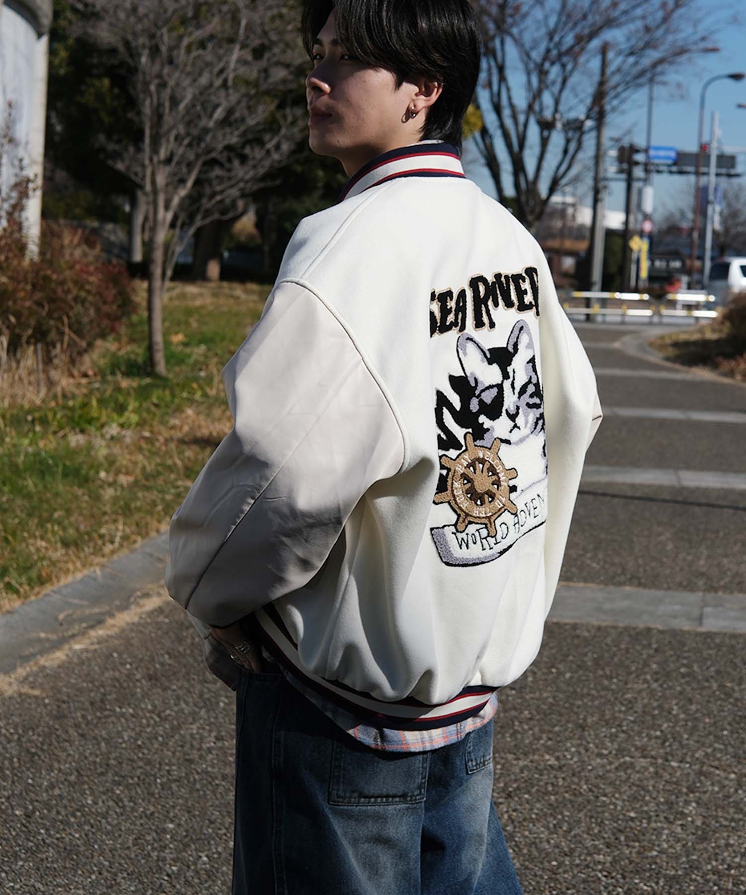 HOOK -original-　サガラ刺繍ワッペンスタジャン