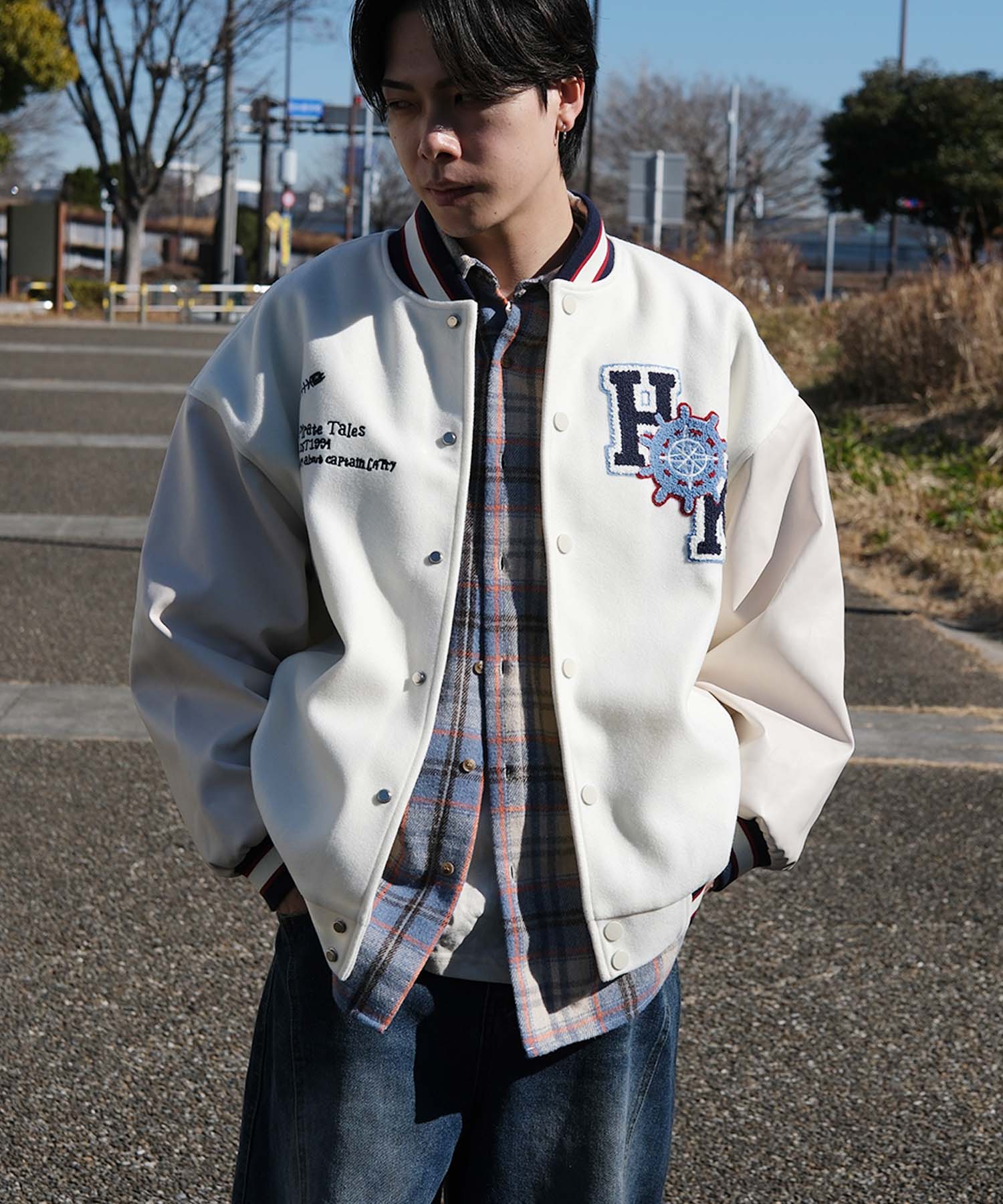 HOOK -original-　サガラ刺繍ワッペンスタジャン