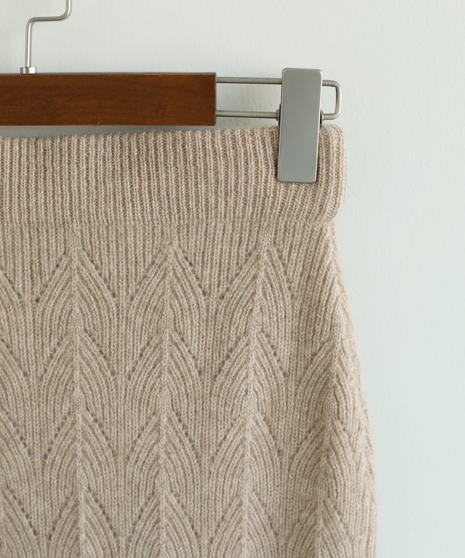 【DECADE CLASSIC】カシミヤ100％　葉柄スカート