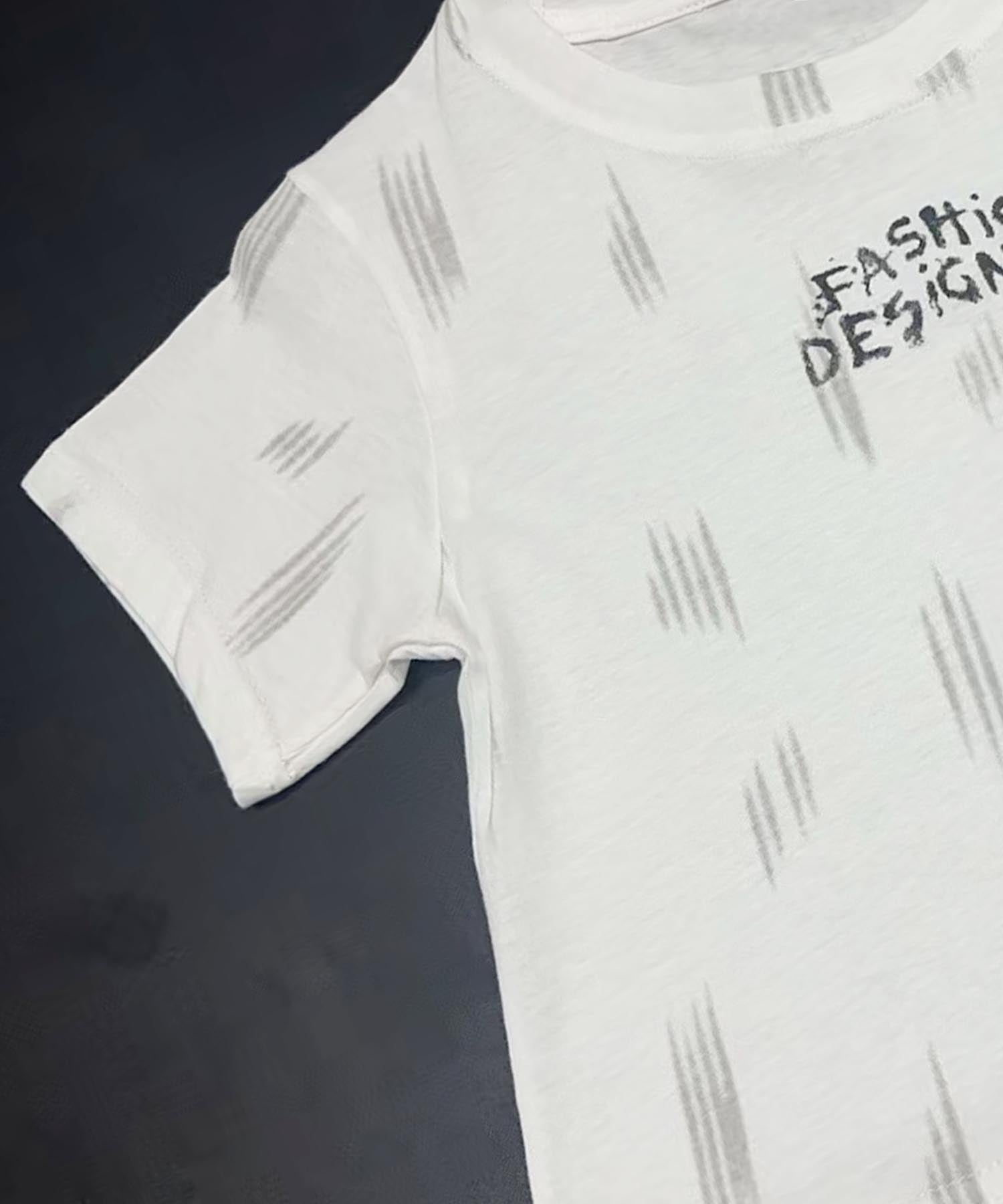 【aimoha KIDS】カジュアルプリントTシャツ-蝶- (SS)