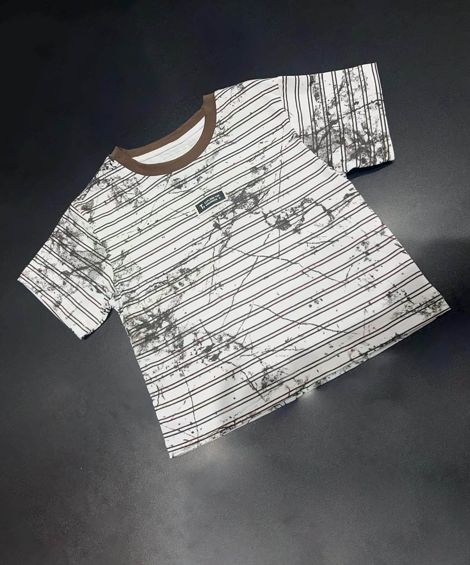 【aimoha KIDS】カジュアルプリントTシャツ-蝶- (SS)