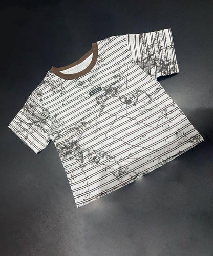 【aimoha KIDS】カジュアルプリントTシャツ-蝶- (SS)