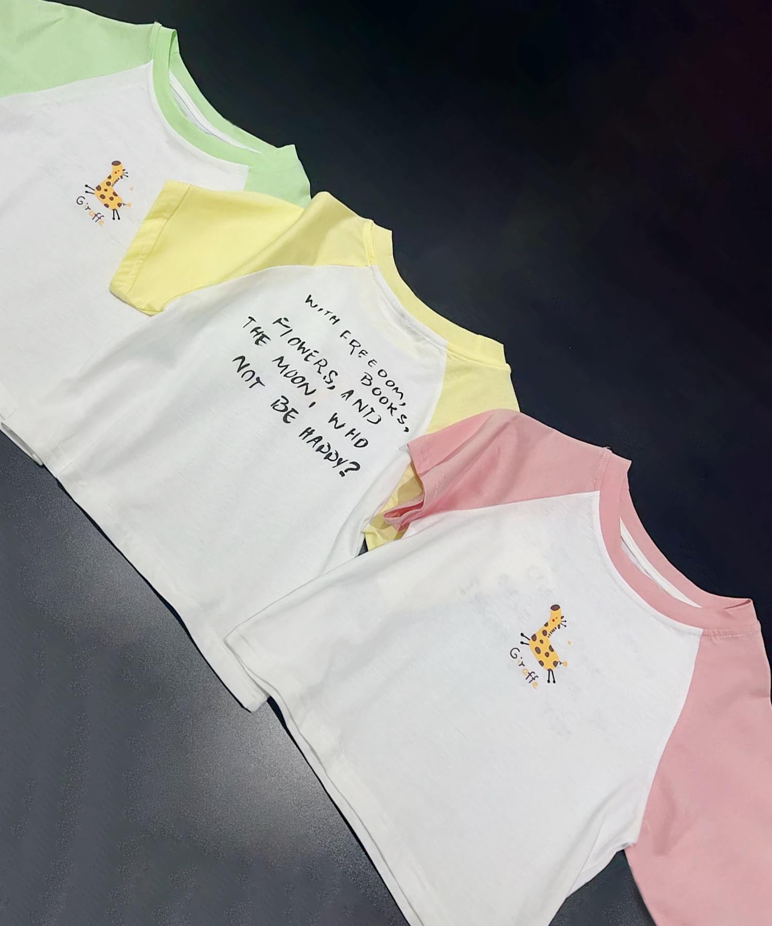 【aimoha KIDS】カジュアルプリントTシャツ-蝶- (SS)