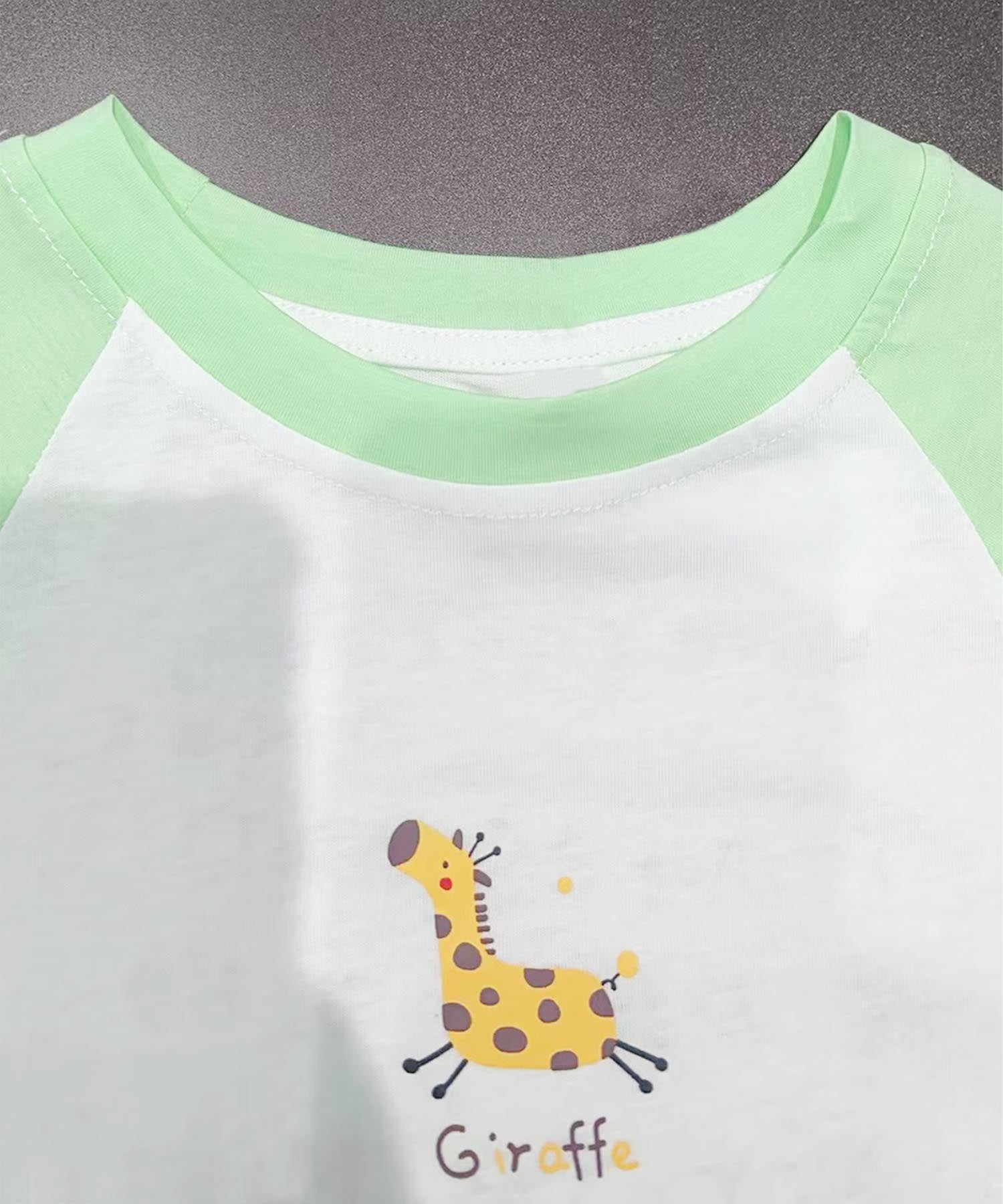 【aimoha KIDS】カジュアルプリントTシャツ-蝶- (SS)
