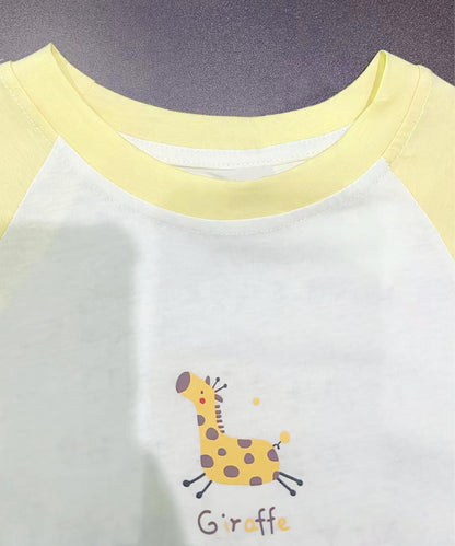 【aimoha KIDS】カジュアルプリントTシャツ-蝶- (SS)