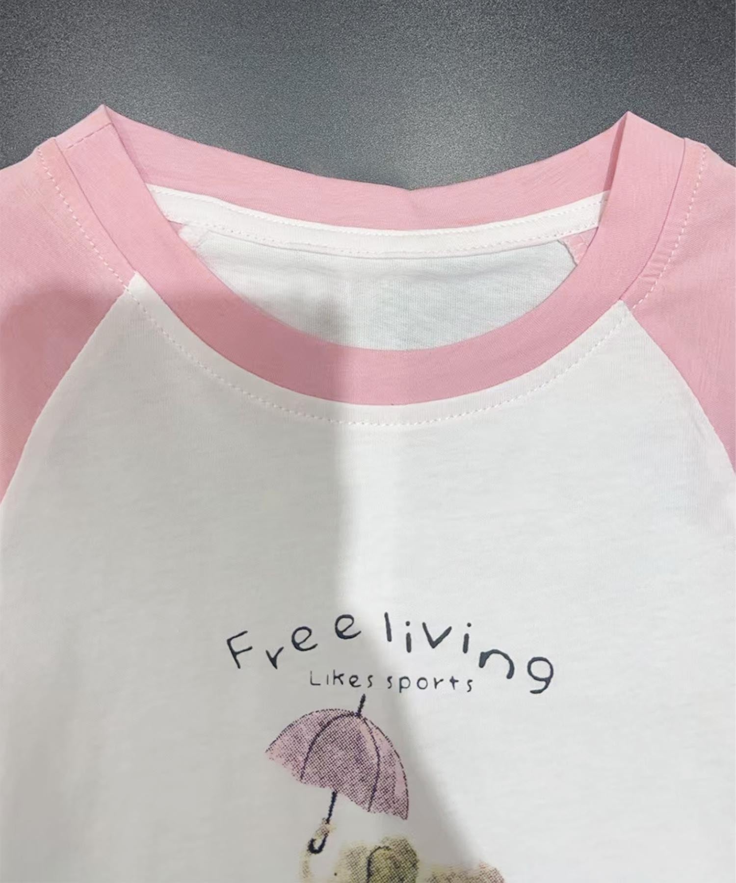 【aimoha KIDS】カジュアルプリントTシャツ-蝶- (SS)