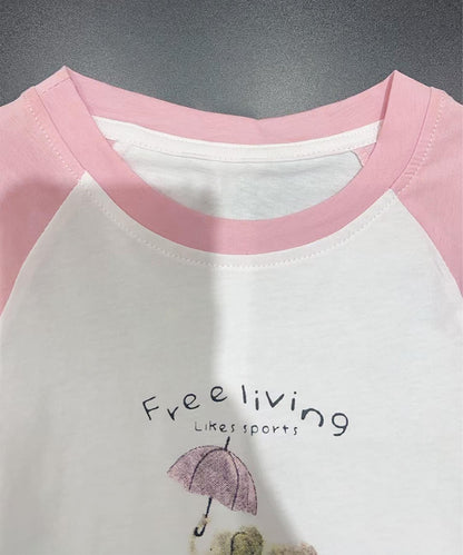【aimoha KIDS】カジュアルプリントTシャツ-蝶- (SS)