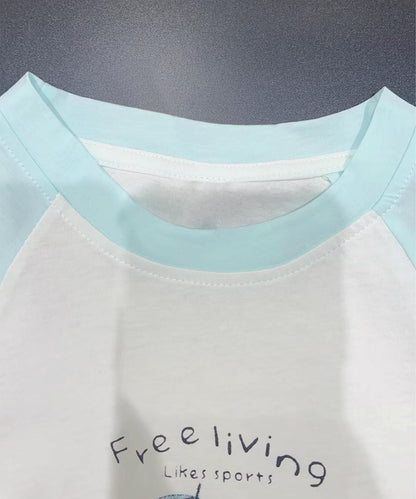 【aimoha KIDS】カジュアルプリントTシャツ-蝶- (SS)