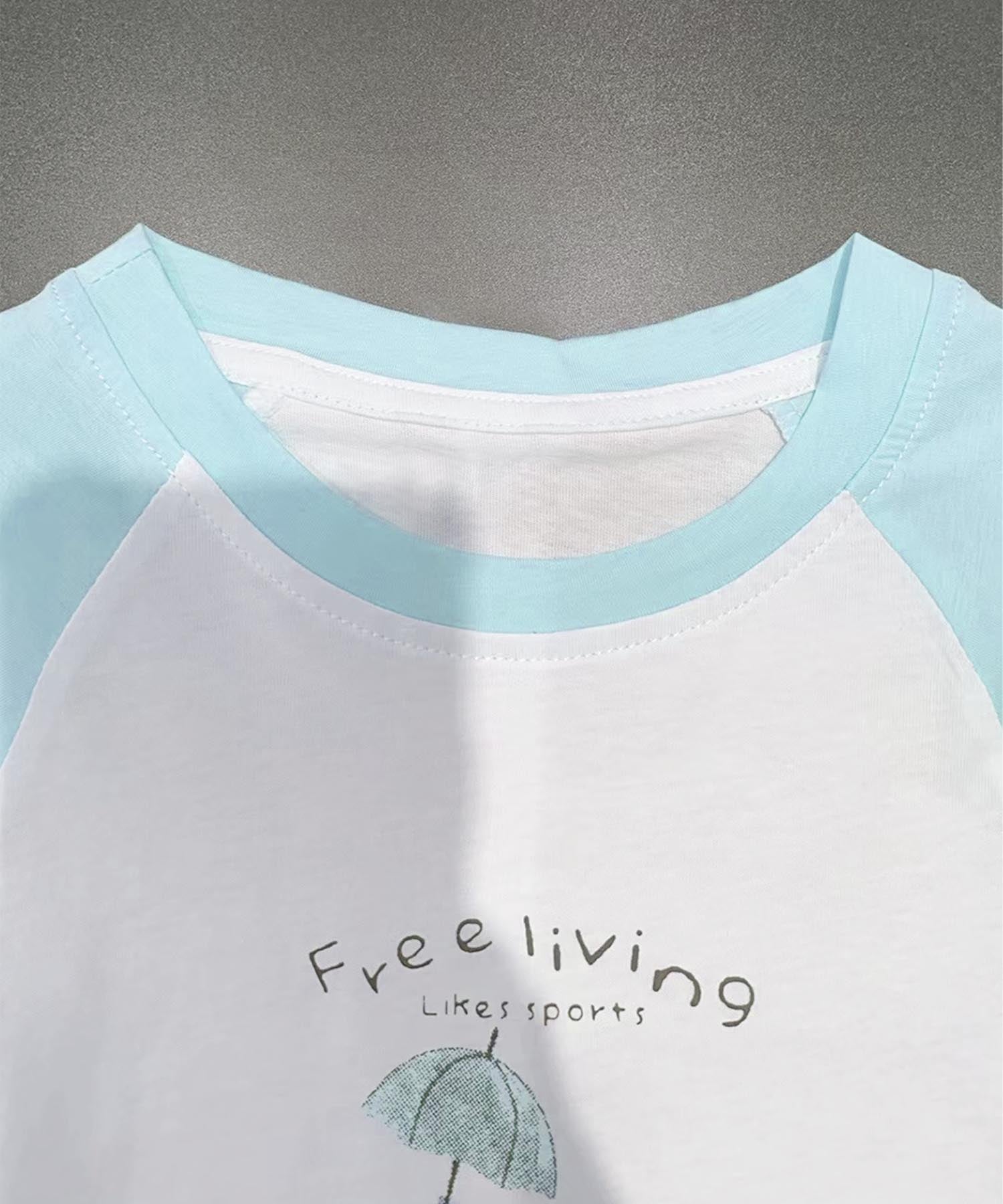 【aimoha KIDS】カジュアルプリントTシャツ-蝶- (SS)