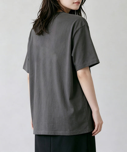 aimoha/カレッジロゴプリントTシャツ