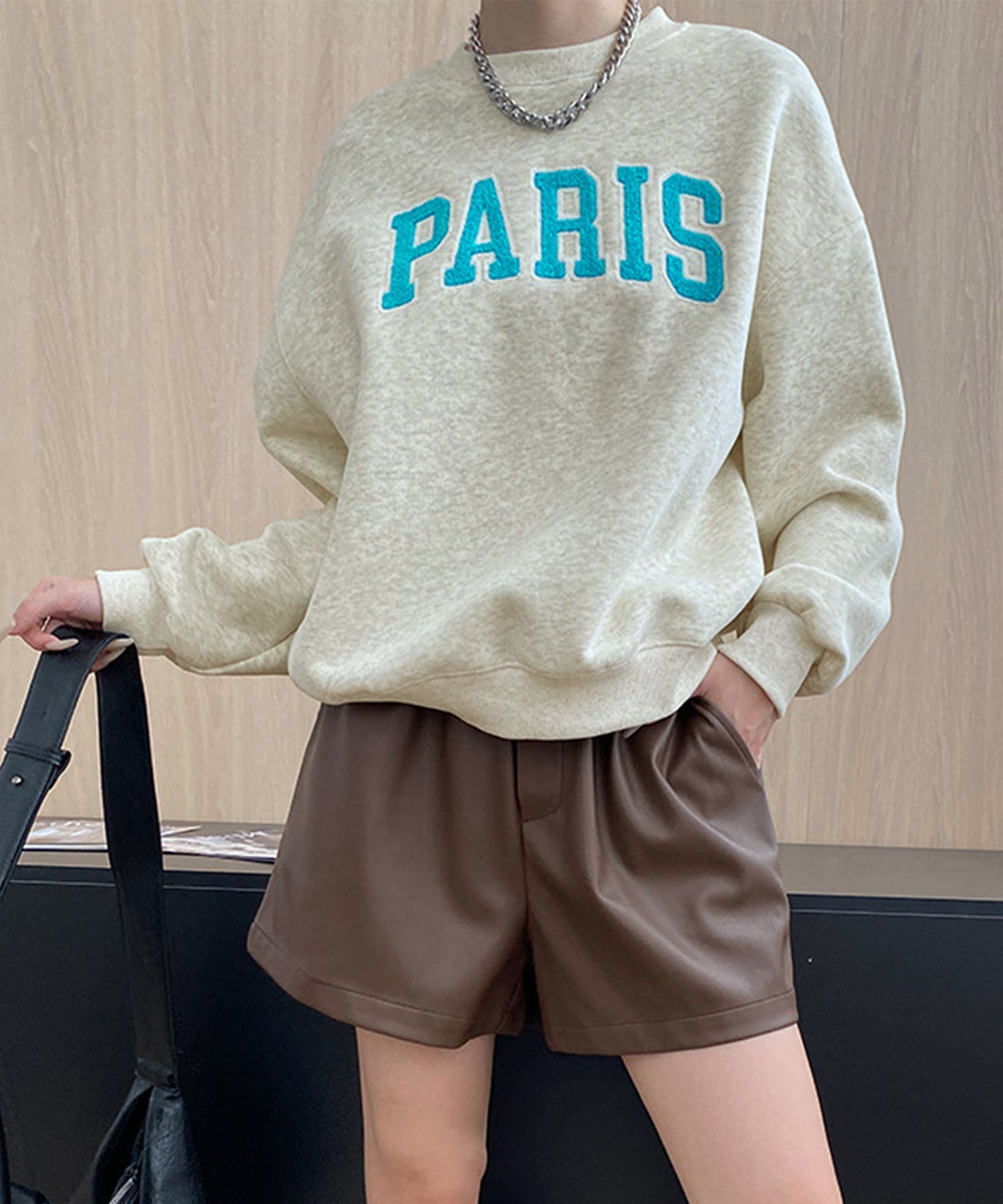 aimoha/サガラ刺繍 ビッグスウェット