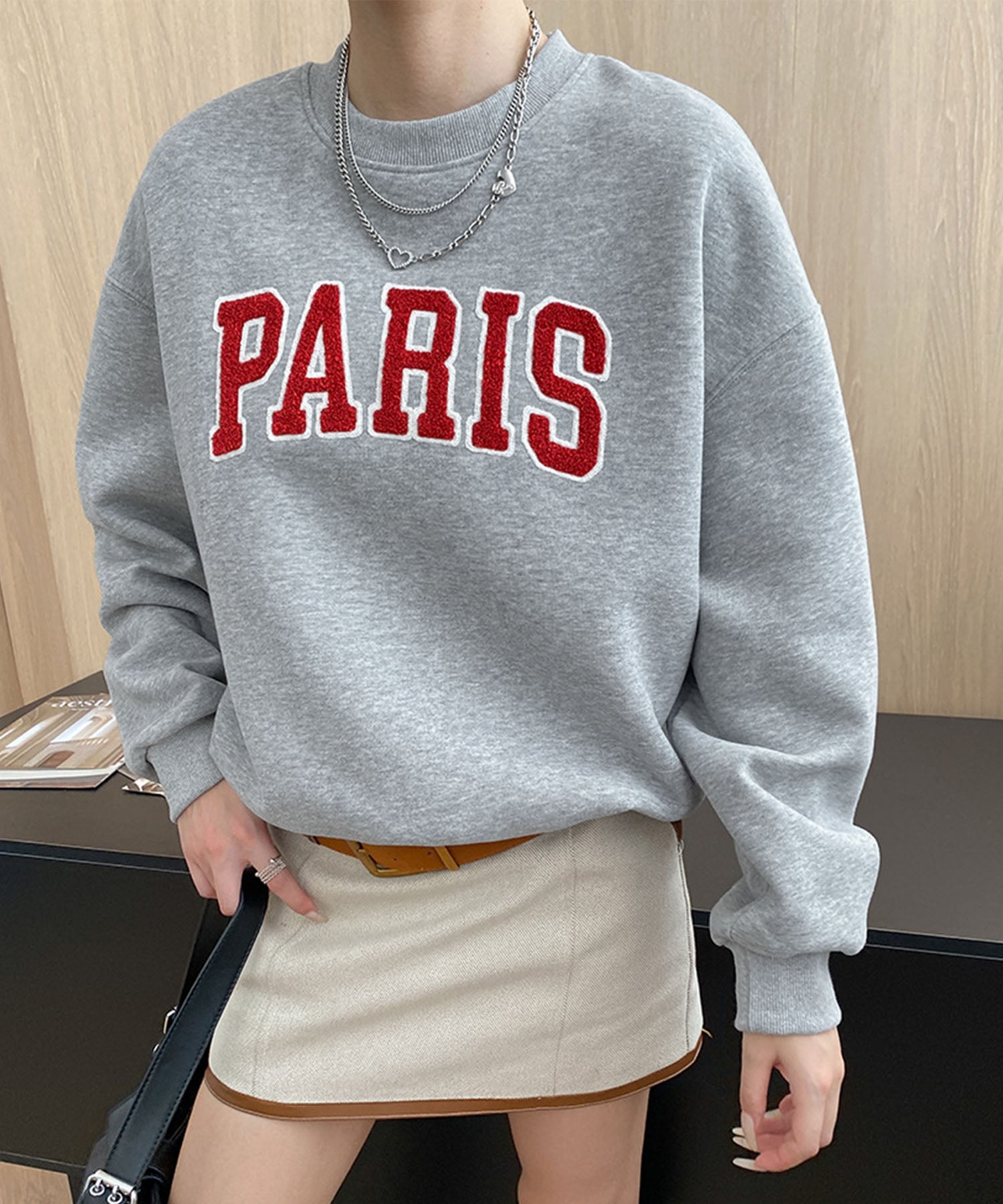 aimoha/サガラ刺繍 ビッグスウェット