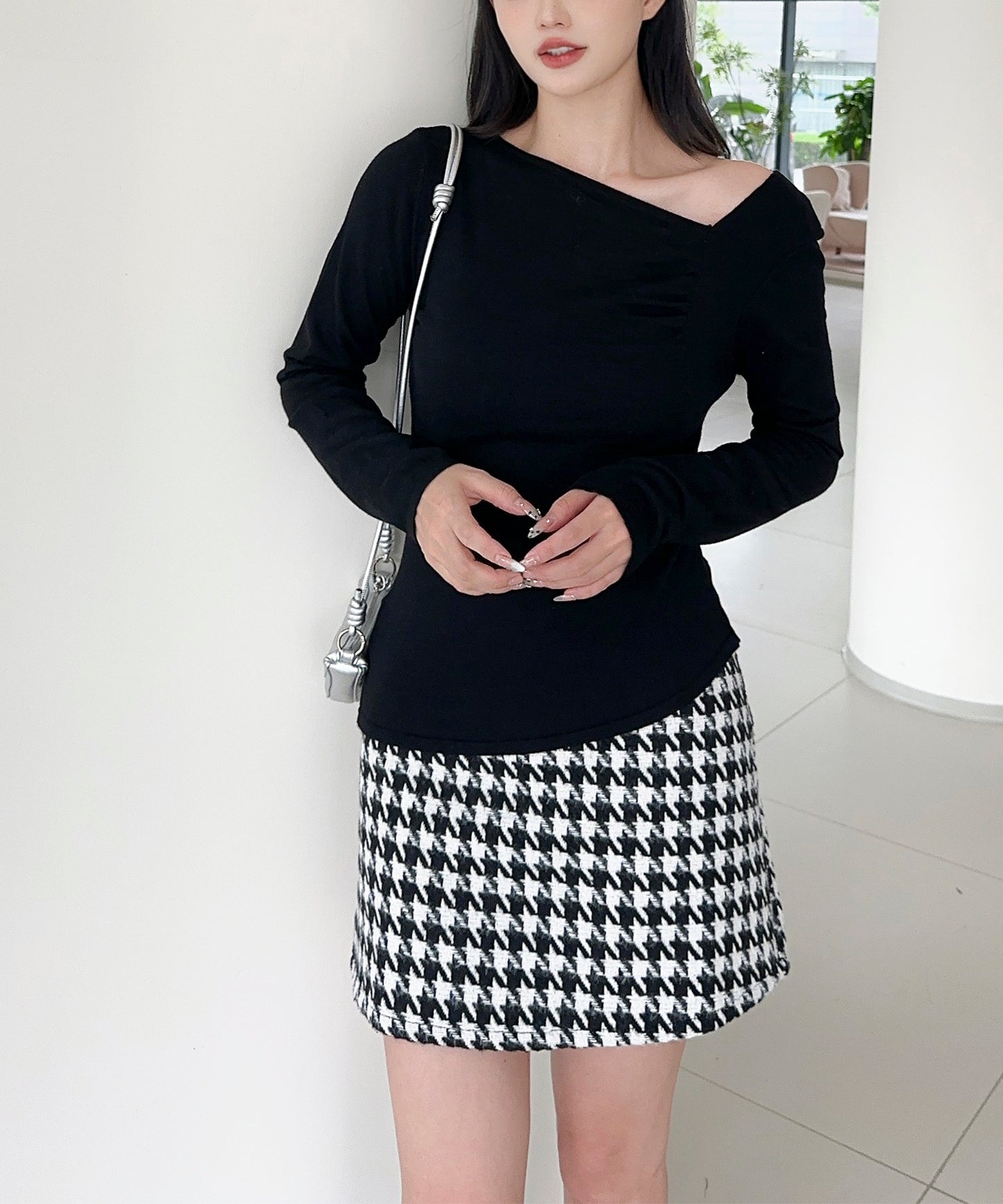 【Jasmine】アシンメトリーニットプルオーバー