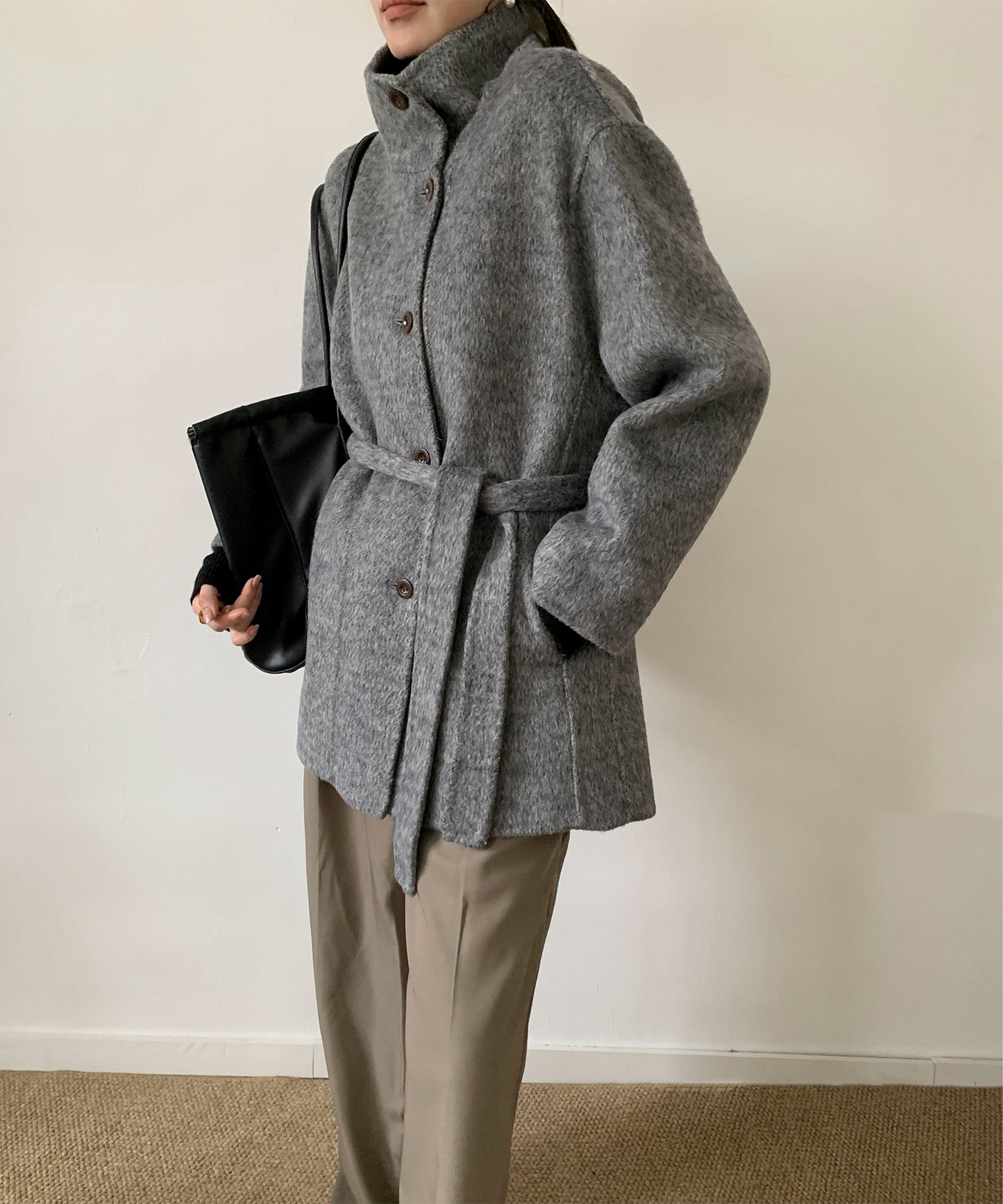 DECADE CLASSIC リバーウールステンカラーコート