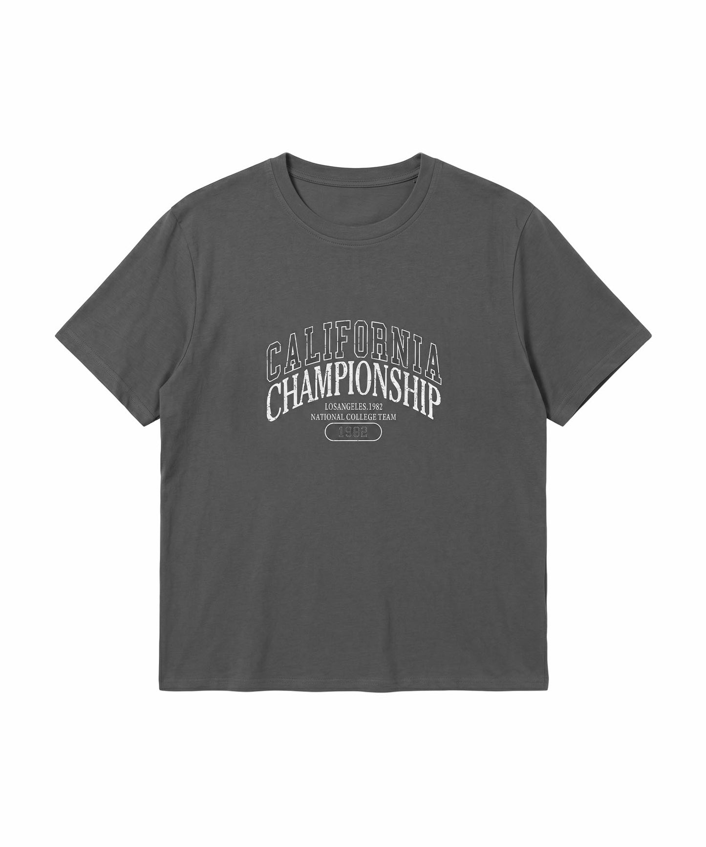 aimoha/カレッジロゴプリントTシャツ