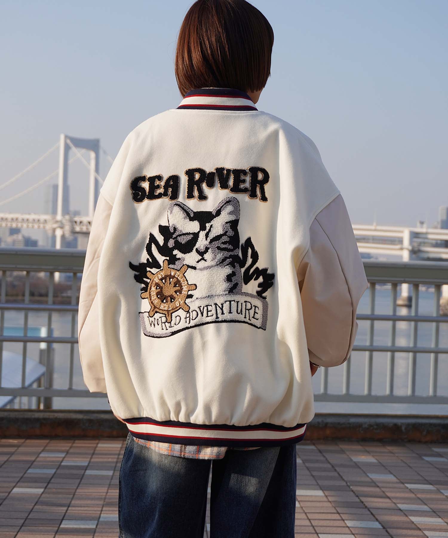 HOOK -original-　サガラ刺繍ワッペンスタジャン