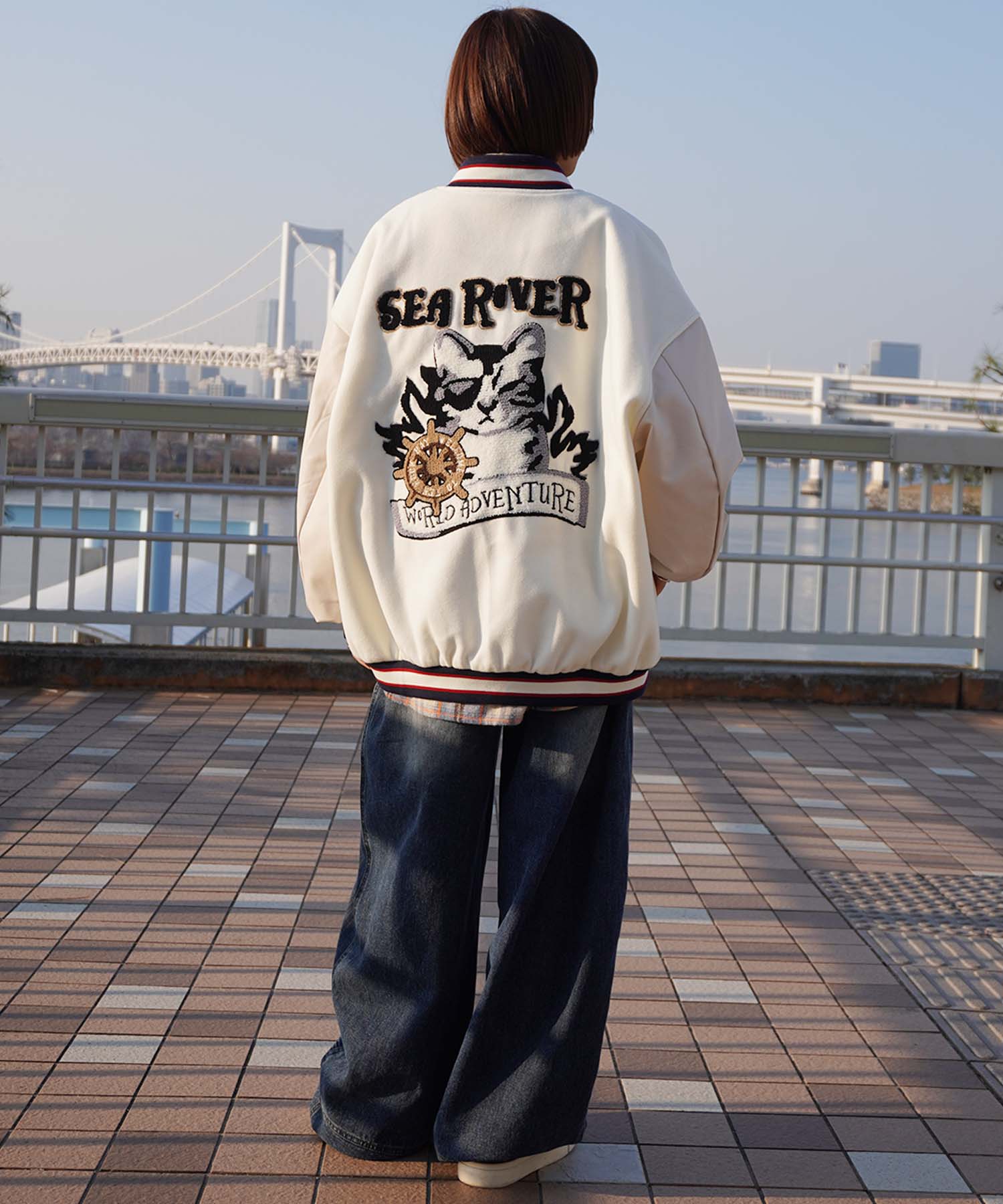 HOOK -original-　サガラ刺繍ワッペンスタジャン