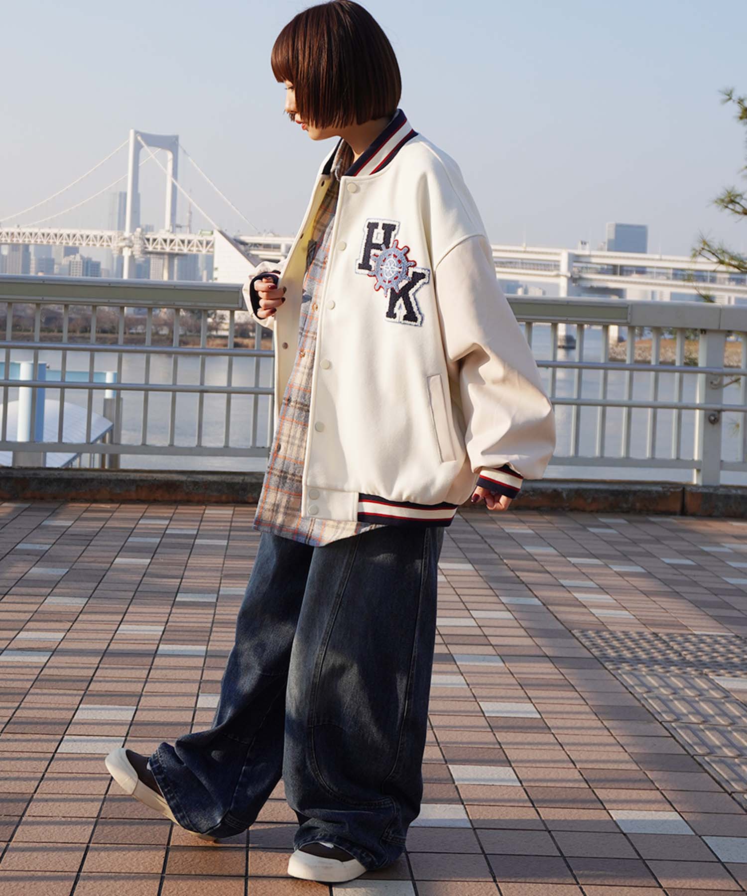 HOOK -original-　サガラ刺繍ワッペンスタジャン