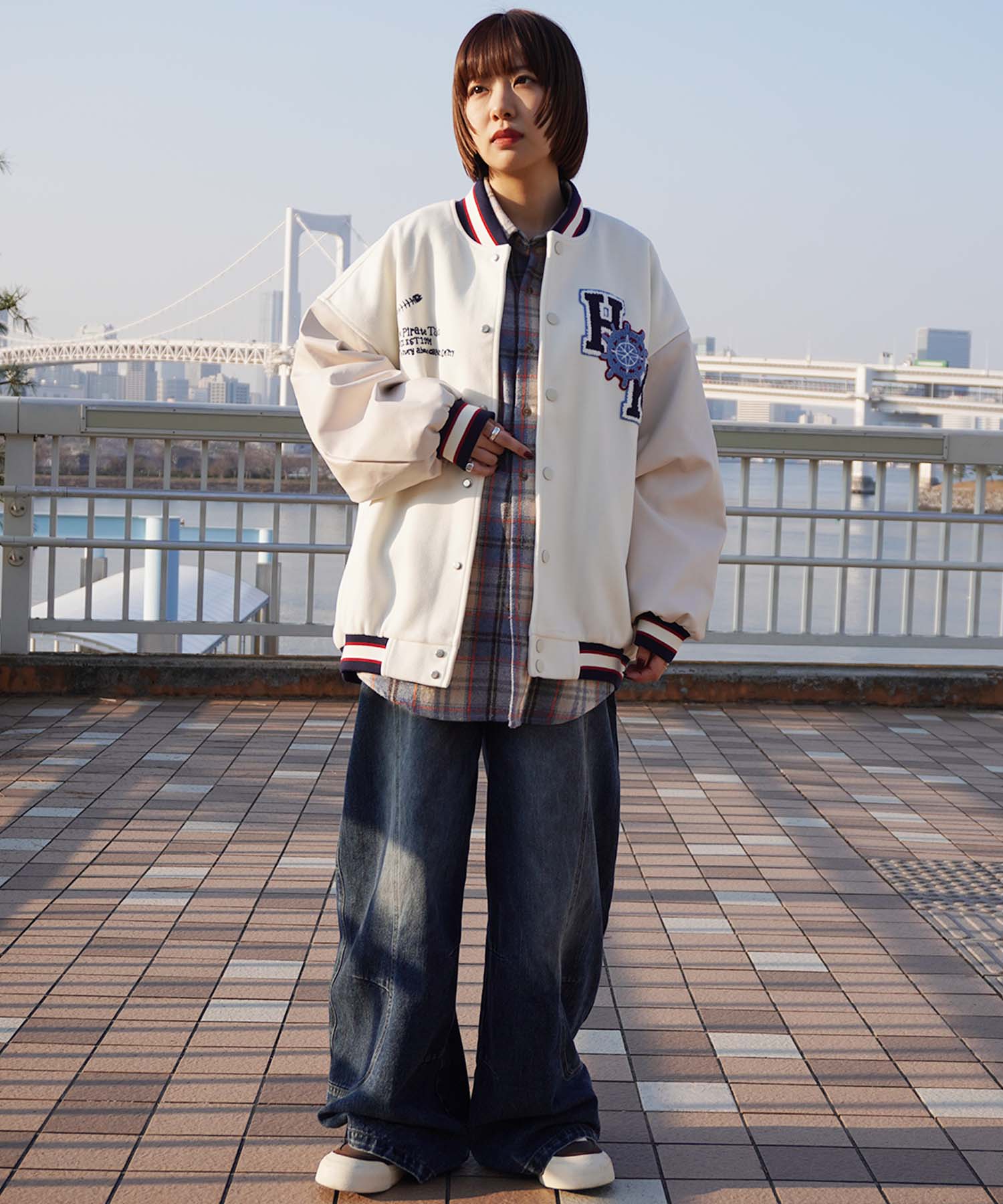 HOOK -original-　サガラ刺繍ワッペンスタジャン